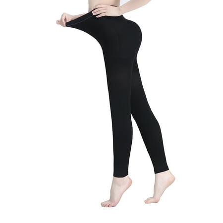 

AMZAM Compression Pantyhose for Unisex Footless Opaque 15-20mmHg Black X-Large
