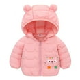thumbnail image 3 of Winter Kids down Coat Baby Boy Cartoon Warm Eear Hooded Jacket Coats Toddler Girl Zipper Overcoat Children Ski Outerwear,1-6T, 3 of 7