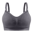 thumbnail image 2 of Sujetador de lactancia ajustable con hebilla superior, ropa interior inalámbrica, sujetador de lactancia push up antiflacidez para mujeres embarazadas con almohadilla para el pecho, 2 of 6