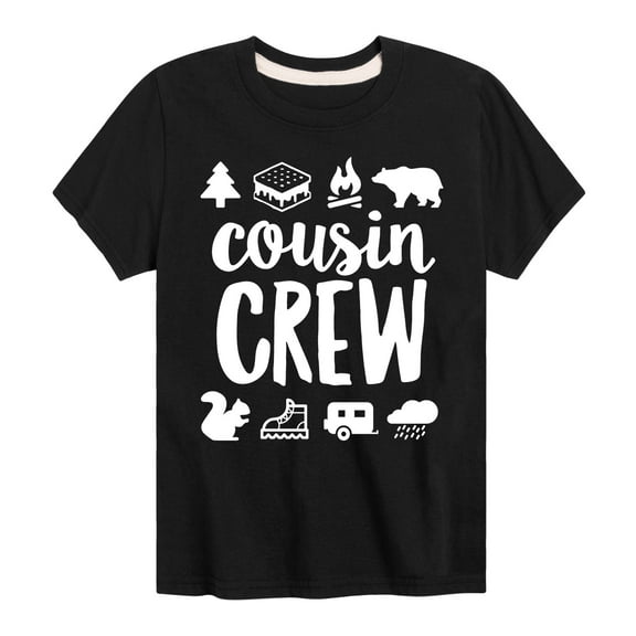 Instant Message - Cousin Crew Camp Design - Toddler And Youth Short Sleeve Graphic T-Shirt