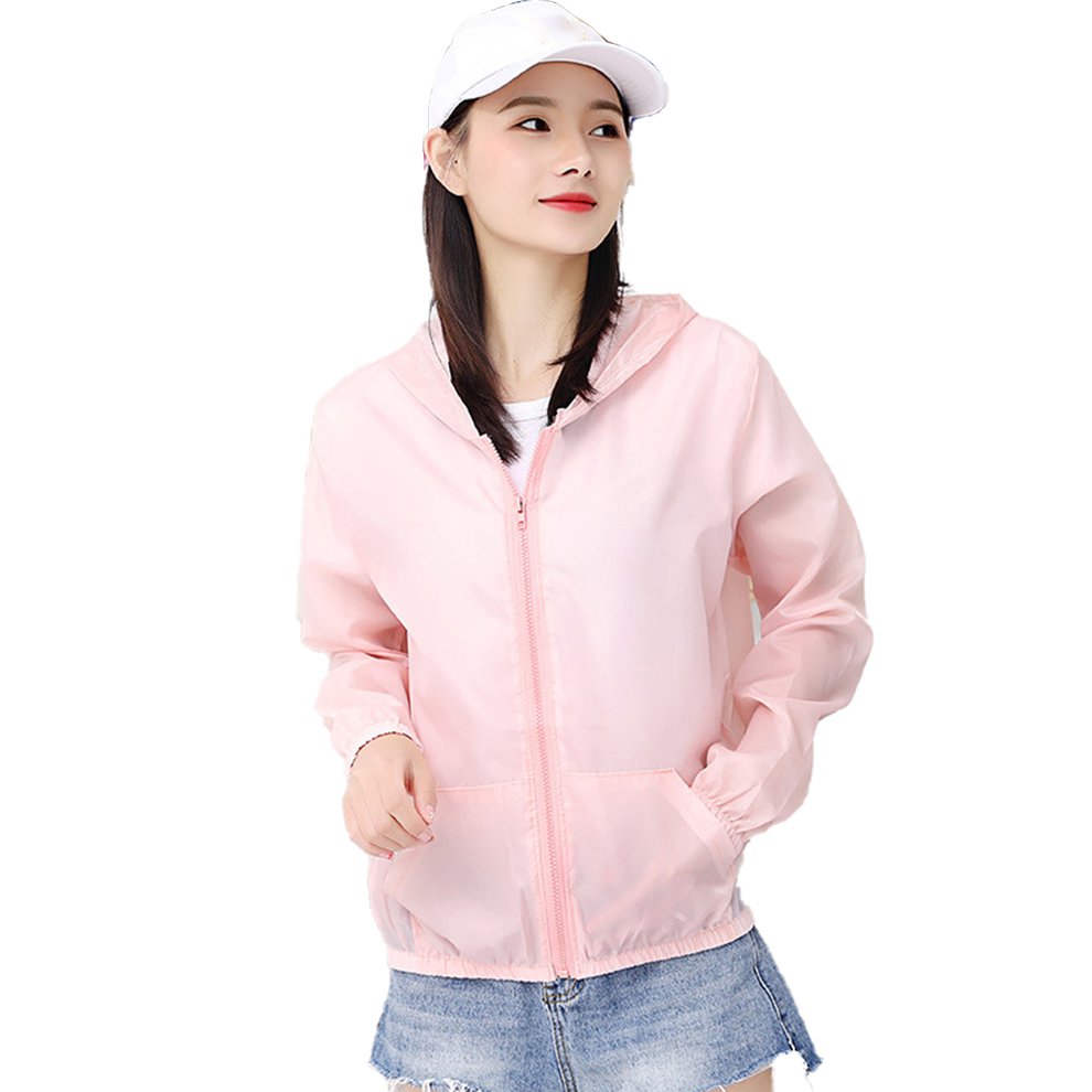 Women's Sunscreen Skin Clothing Zipper Hooded Sun Protection Clothing