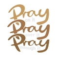 thumbnail image 2 of T-Shirt Femme à Manches Courtes et Col Rond avec Imprimé Lettre "Pray", 100 % Coton, Priez par-Dessus, Priez à Travers, T-Shirts Graphiques, Hauts pour Femmes, Vêtements pour Femmes, 2 of 6