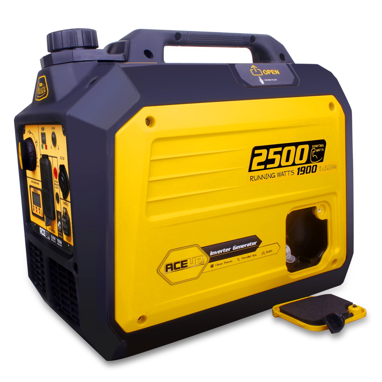 Aceup Energy 2500 Watt Gasoline Inverter Generator Quiet for Home,2000W RV-Ready, EPA Compliant