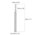 thumbnail image 2 of Uxcell 0.79'' Broca de fresado de carburo para CNC 10Pcs 1.9x10mm, 2 of 4