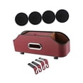 thumbnail image 4 of Car Seat Headrest Organizer Tissue Case Cup Holder Tear Resistant PU Leather Red, 4 of 8
