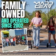 Large Folding Kick Scooter for Adults and Teens – Adjustable Handlebar – Big 200mm Wheels – Lightweight Durable Frame – Madd Gear Kruzer 200