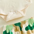 thumbnail image 4 of JUMEYU Newborn Outfit Boy Baby Layette Set Infant Boy Bodysuit Clothes Letter Romper+Pants Newborn Coming Home Outfit 0 3 6 9 12 18 24 Months (Beige,0-3 Months), 4 of 8