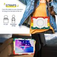 thumbnail image 6 of FJLBDE Case for Lenovo Tab M10 Plus 3rd Gen 2022 10.6 Inch with 360 Kickstand, Shoulder Strap Carrying Protective Cover, Multicolor Red, 6 of 6