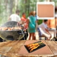 thumbnail image 5 of Round Fireproof Grill Mat for Outdoor Camping & Patio | High-Temp Resistant BBQ Mat for Grass | Portable Reusable Grill Accessories | 2-Pack, 5 of 6