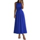 thumbnail image 1 of Vestido Maxi PRETTYGARDEN Azul Sin Mangas Patchwork XXL, 1 of 8