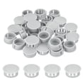 thumbnail image 1 of Uxcell 64PCS 22mm Light Gray Plastic Hole Plugs, Flush Type Panel Hole Caps, 1 of 6
