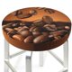 thumbnail image 3 of Balery Coffee Beans Fundas de asiento para taburete de bar redondo de tela de terciopelo ajustables que protegen de arañazos y manchas para sillas de 14 a 17 pulgadas.-13 inch, 3 of 7