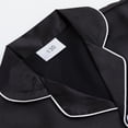 thumbnail image 5 of WIBACKER 5-12Y Girls Boys Pajamas Satin Pajama Set Silk Pjs Short Sleeve Sleepwear Kids Button-Down Nightwear, 5 of 10