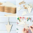 thumbnail image 5 of 10pcs Unicorns Wooden Plaques Unfinished Hanging Wood Slices with Hole DIY Painting Ornaments Craft Christmas Holiday Decor, 5 of 7