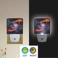 thumbnail image 5 of Colorful Galaxy with Swirling Nebulas Night Light 2 Pack LED Nightlight Plug into Wall Dusk to Dawn Sensor Soft White, 5 of 7