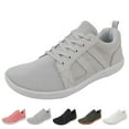 thumbnail image 3 of XIMIN Men's Mesh Wide Toe Barefoot Sneakers Fashion Lightweight Breathable Lace Up Walking Shoes Zero Drop for Gym Driving Office Minimalist Footwear, 3 of 5