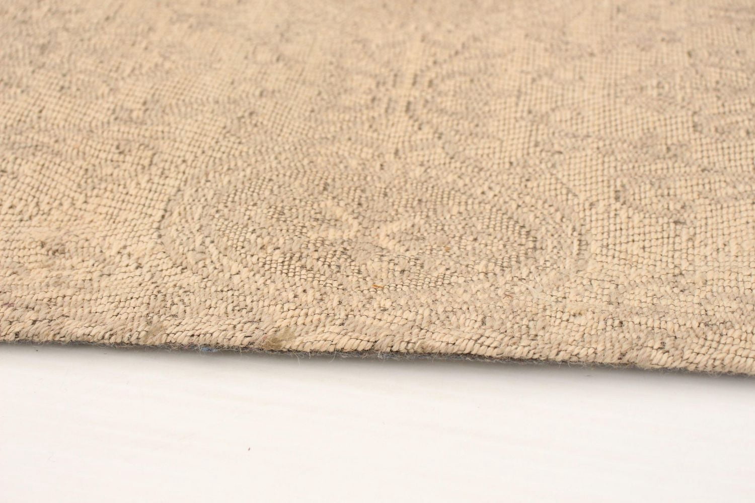 ECARPETGALLERY 5'1" x 7'5" Transitional Collage Handmade Area Rug for Living Room, Dining Room and Bedroom in Ivory