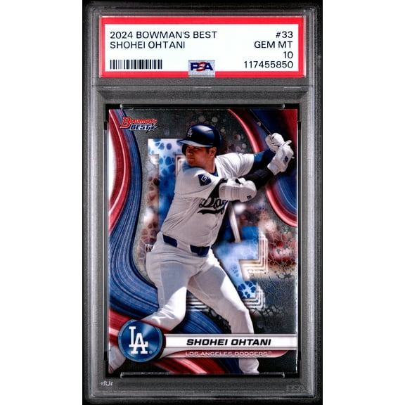 Shohei Ohtani 2024 Bowmans Best Baseball Card #33 Graded PSA 10 Cert # 117455850