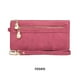thumbnail image 4 of Sonducket Cartera de mujer, repuesto Vintage, Color sólido, con cremallera, carpeta de fotos, tarjetero, bolsillo con cremallera, monedero para Carteras Rosa roja, 4 of 6