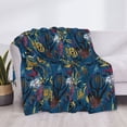 thumbnail image 3 of Naloa Halloween Elements Flannel Blankets - Thick and Warm Blanket for Winter, Soft Fuzzy Plush King Blanket for All Seasons50"x40", 3 of 6