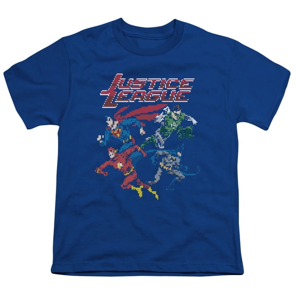 Jla - Pixel League - Youth Short Sleeve Shirt - X-Large
