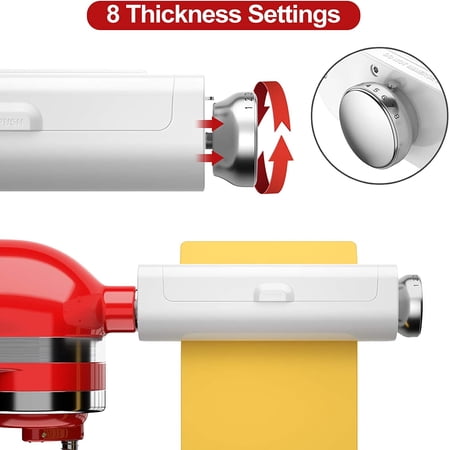 Pasta MaKER aTTACHMENT FOR kITCHENaID sTAND mIXERS -3 IN 1 sET pASTA aTTACHMENTS INCLUDES pASTA rOLLER, sPAGHETTI fETTUCCINE cUTTER, pASTA mACHINE aTTACHMENT aCCESSORIES FOR kITCHENaID