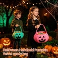 thumbnail image 4 of Halloween Trick Or Treat Bag 8X5 Inch Non Woven Halloween Candy Bucket Pumpkin Design Kids Halloween Party Favors Orange Halloween Gift Bag, 4 of 6