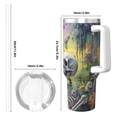 thumbnail image 4 of Pofeuu Flower Butterfly Skull Couple Print 40oz Ice Bully With Handle And Straw Stainless Steel Vacuum Insulated Cup And 2 In 1 Straw Lid, 4 of 8
