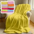 thumbnail image 2 of Blanket on Sale Tanuse Double Velvet Solid Color Student Blanket Soft Skin Flannel Blanket Border Four Seasons Blanket Blankets for Beds Clearance Blanket*1, 2 of 9