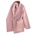 thumbnail image 4 of Rigardu coats for women Women's Casual Solid Color Suit Jacket Lapel Keep Warm And Slim Loose Long Sleeve Fashion Cardigan Coat coats for women trendy, 4 of 6