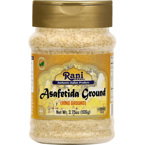Rani Asafetida (Hing) Ground 3.75oz (106gms) ~ All Natural | Salt Free | Vegan | NON-GMO | Kosher | Asafoetida Indian Spice | Best for Onion Garlic Substitute