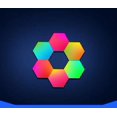 thumbnail image 1 of PENGXIANG Hexagon Lights Gaming Wall Panels - 12 Pack Hexagon LED Lights with APP and Remote Smart Modular RGB Panel Hex DIY Glide Expansion Shapes Lighting, 1 of 8