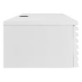 thumbnail image 3 of Modway Render Wall Mount Wood Office Desk in White, 3 of 10
