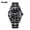 All Black, variant on Fashionable men's watch, business men's quartz watch, men's watch with steel band, calendar, waterproof, luminous, trendy wristwatch