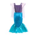 thumbnail image 2 of Mermaid Dress for Girls Ariel Princess Costume Christmas Birthday Dress up, 2 of 7