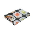 thumbnail image 6 of Food Sushi Blanket Gifts For Kids Adults - Lightweight Throw Blanket For Bedroom Living Room Decor Soft Fuzzy Fleece Cozy Plush Bed Couch 40"X30", 6 of 7