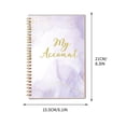 thumbnail image 3 of HLONK 1 Pack Spiral Bound Accounting Ledger Book  Check and Money Tracker Notebook for Small Business Bookkeeping  Checking Account Register Book for Personal Finance - 8x6 inch, 3 of 6