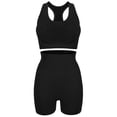 thumbnail image 1 of 1 conjunto de ropa de yoga, conjuntos de entrenamiento de dos piezas para mujer., 1 of 5