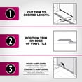 thumbnail image 7 of M-D Building Products 78030 36 In. Silver Aluminum Tile Edging w/ Screw Nails, 7 of 7