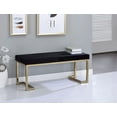 thumbnail image 1 of ACME Boice Bench in Black Fabric & Champagne, 1 of 2