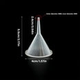 thumbnail image 5 of ROCKROK 3 Pcs Plastic Funnel for Perfumes Powder Funnel Small Funnel Clear Funnel, 5 of 8