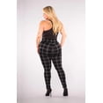 thumbnail image 4 of Plus Size Treggings With Zipper Pocket Trim - Black  Gray Plaid, 4 of 9