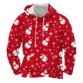 thumbnail image 6 of Yusimy Mens Christmas Printed Hoodie with Pockets & Drawstring Long Sleeve Pullover Athletic Top, 6 of 6