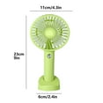 thumbnail image 2 of Mini Handheld Fan, Powerful 3 Speed Portable Personal Fan, Cute and Pocket Design, USB Rechargeable for Makeup/Lash/Travel/Outdoors, Summer Gift for Stylish Girls Women - Blue, 2 of 7