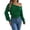 Army Green-womens sweaters yanhoo, variant on Womens Off The Shoulder Sweaters Long Sleeve Boat Neck Knitted Cropped Tops Loose Fit Pullover Sweater
