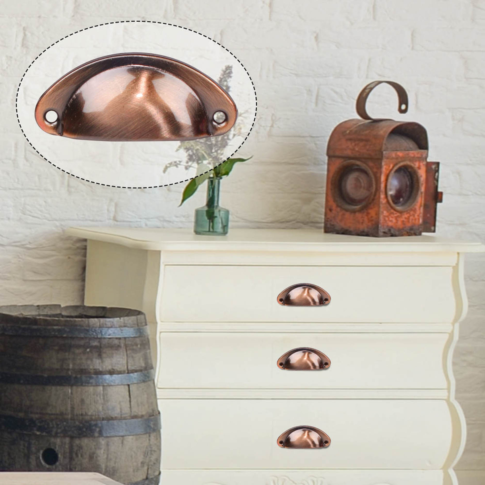 Bin Cup Pulls Handles Brushed Dresser Pull Handle 1.6" Hole Center for Cupboard Drawer