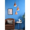 thumbnail image 2 of Indoor Home Decorative Nora 3 Light Honey Gold Pendant - Aluminum, 2 of 7