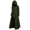 thumbnail image 6 of Hvyesh Women's Gothic Dress Plus Size Medieval Dress with Hood Plus Size Long Sleeve Costume Renaissance Retro Gown High Low Long Hoodie Dress, 6 of 6