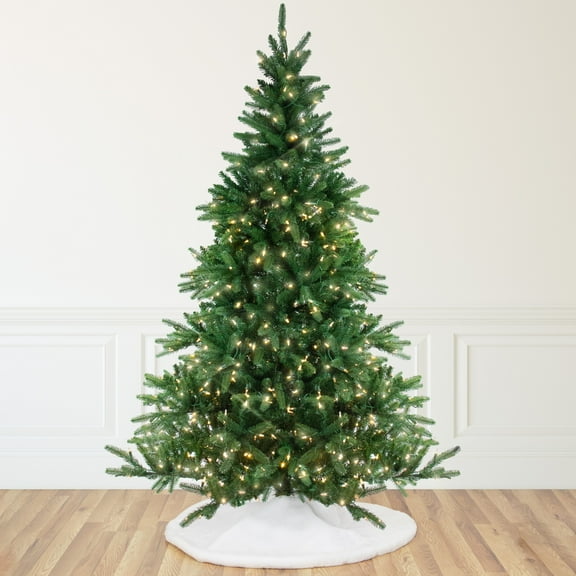 Northlight 12' Pre-Lit LED Instant Connect Noble Fir Artificial Christmas Tree - Dual Lights
