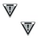 thumbnail image 3 of Señal reflectante Toystoory para bicicleta reflector triangular de metal ciclismo tipo F 2Conjunto, 3 of 6